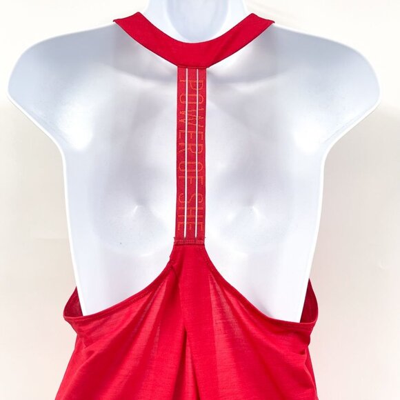 2/$30 Athleta Power of She Incline Racerback Tank Top Canyon Red Loose Fit - Picture 5 of 8